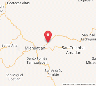 Map of Sitio de Xitlapehua, Oaxaca
