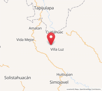 Map of Sombra Carrizal, Chiapas
