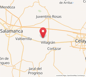 Map of Suchitlán, Guanajuato