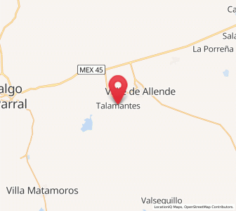 Map of Talamantes, Chihuahua
