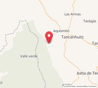 Map of Tamápatz, San Luis Potosí