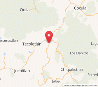 Map of Tamazulita, Jalisco