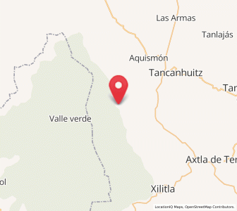 Map of Tamcuem, San Luis Potosí
