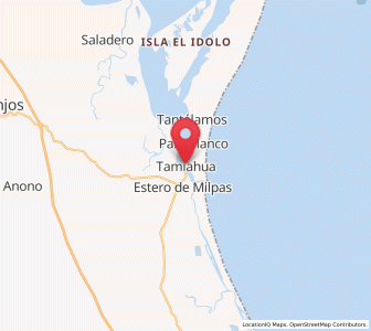 Map of Tamiahua, Veracruz