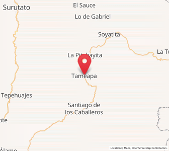 Map of Tamiapa, Sinaloa