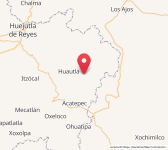 Map of Tamoyón I, Hidalgo