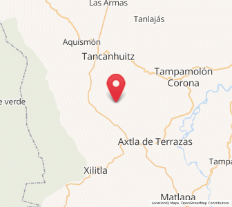 Map of Tampuchón, San Luis Potosí