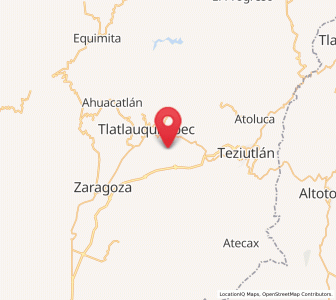 Map of Tanhuixco, Puebla