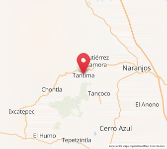 Map of Tantima, Veracruz