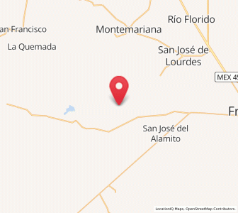 Map of Tapias de Santa Cruz (Pedro Ruiz González), Zacatecas