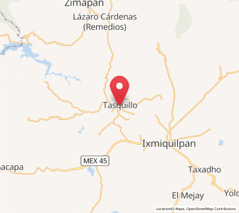 Map of Tasquillo, Hidalgo