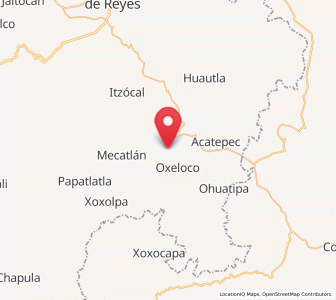 Map of Tecacahuaco, Hidalgo