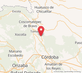 Map of Tecama, Veracruz