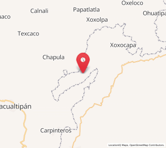 Map of Tecapa, Veracruz