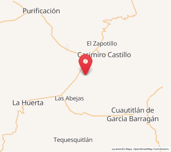 Map of Tecomates, Jalisco