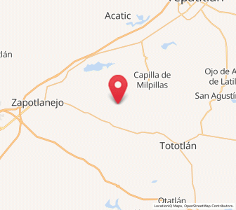 Map of Tecomatlán, Jalisco