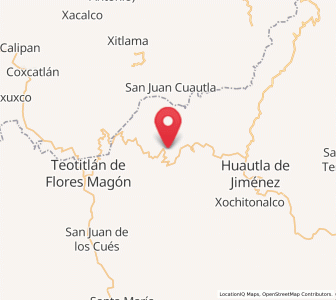 Map of Tecuanapam, Oaxaca