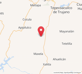 Map of Tecuexcontitlán (Tecoescontitlán), Guerrero