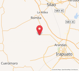 Map of Tejamanil, Guanajuato