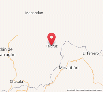 Map of Telcruz, Jalisco