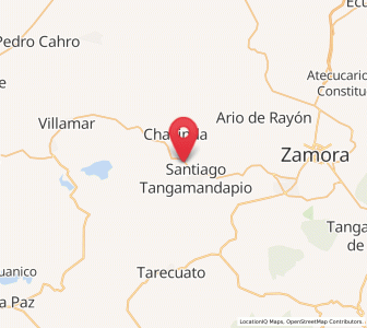 Map of Telonzo, Michoacán