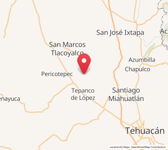 Map of Temalacayuca, Puebla