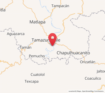 Map of Temamatla, San Luis Potosí