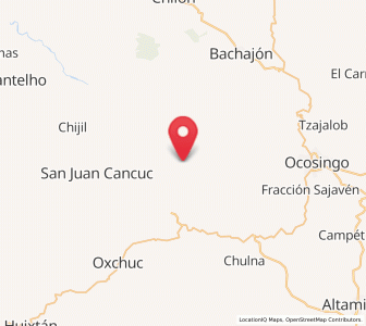 Map of Tenango, Chiapas