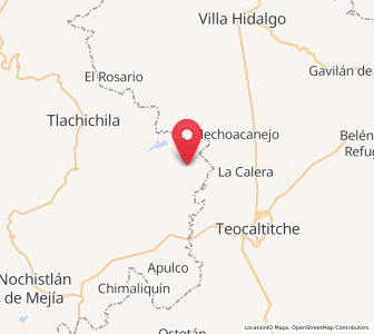 Map of Tenayuca, Jalisco