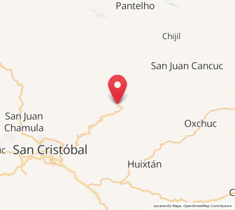 Map of Tenejapa, Chiapas