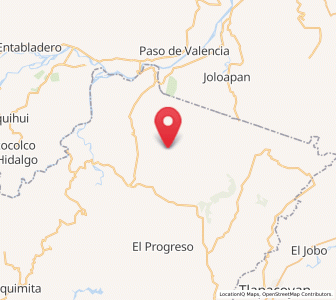 Map of Tenexate, Puebla