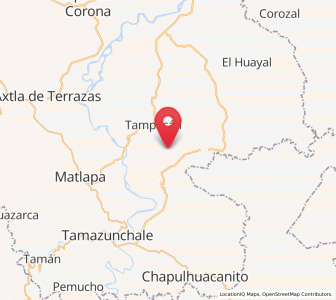 Map of Tenextitla Dos, San Luis Potosí