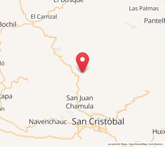 Map of Tentic, Chiapas