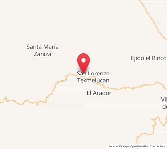 Map of Teojomulco, Oaxaca