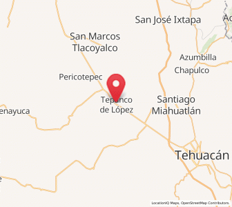 Map of Tepanco, Puebla