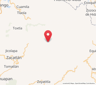 Map of Tepango, Puebla