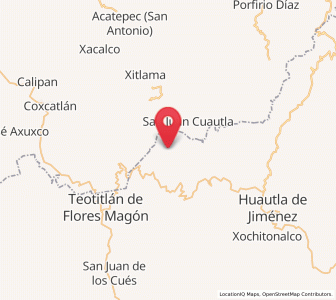 Map of Tepantitlán, Oaxaca