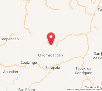 Map of Tepetzitzintla, Puebla
