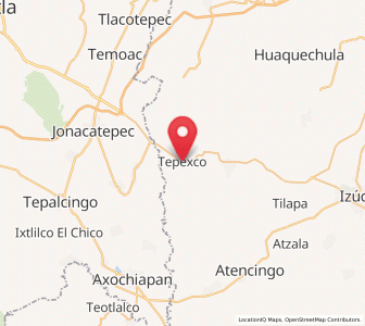 Map of Tepexco, Puebla