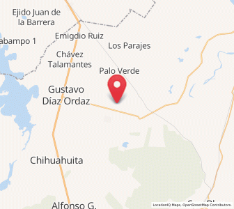 Map of Tepic, Sinaloa