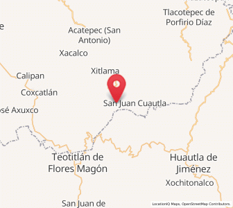 Map of Tepoxtla, Puebla