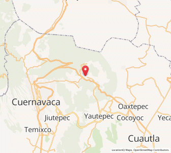 Map of Tepoztlán, Morelos