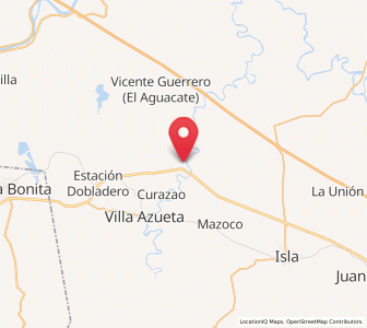 Map of Tesechoacan, Veracruz
