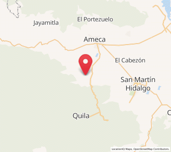 Map of Texcalame, Jalisco