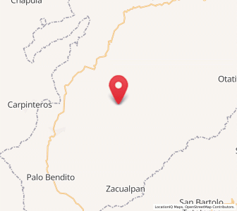Map of Texcatepec, Veracruz