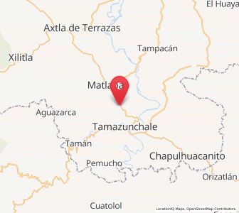 Map of Texquitote Primero, San Luis Potosí