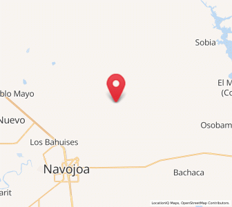 Map of Tierra Blanca, Sonora
