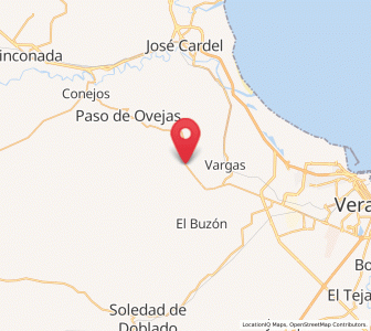 Map of Tierra Colorada, Veracruz