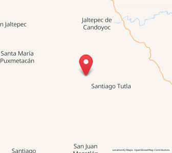 Map of Tierra Negra, Oaxaca