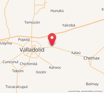 Map of Tikuch, Yucatán